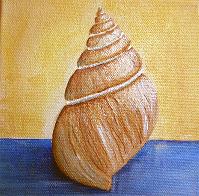 Sea Shell Series No. 4, a painting by American Nature Painter, Judith A. Maddox Saylor at JAMS Artworks.